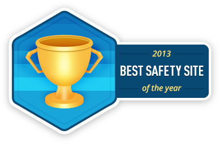 SecurityChoice.com Best Safety Site of the Year Badge